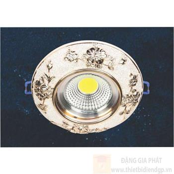 Đèn Downlight âm trần Led COB Tròn 3W, Ø110, khoét lỗ Ø60, ánh sáng trắng NH 312